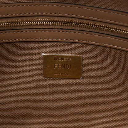 Fendi Canvas Vitello King FF Multicolor Embroidered Baguette Multicolor Cuoio 6 of 8