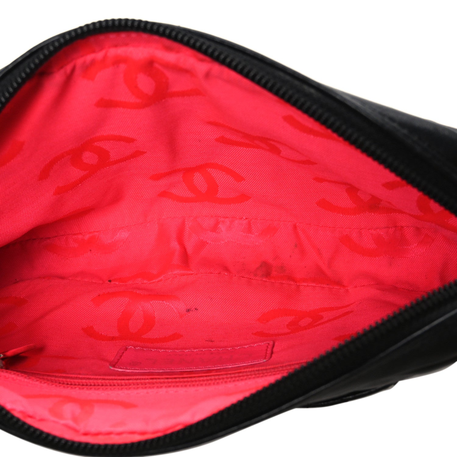 Chanel Calfskin Quilted Cambon Pochette Black 6 of 12