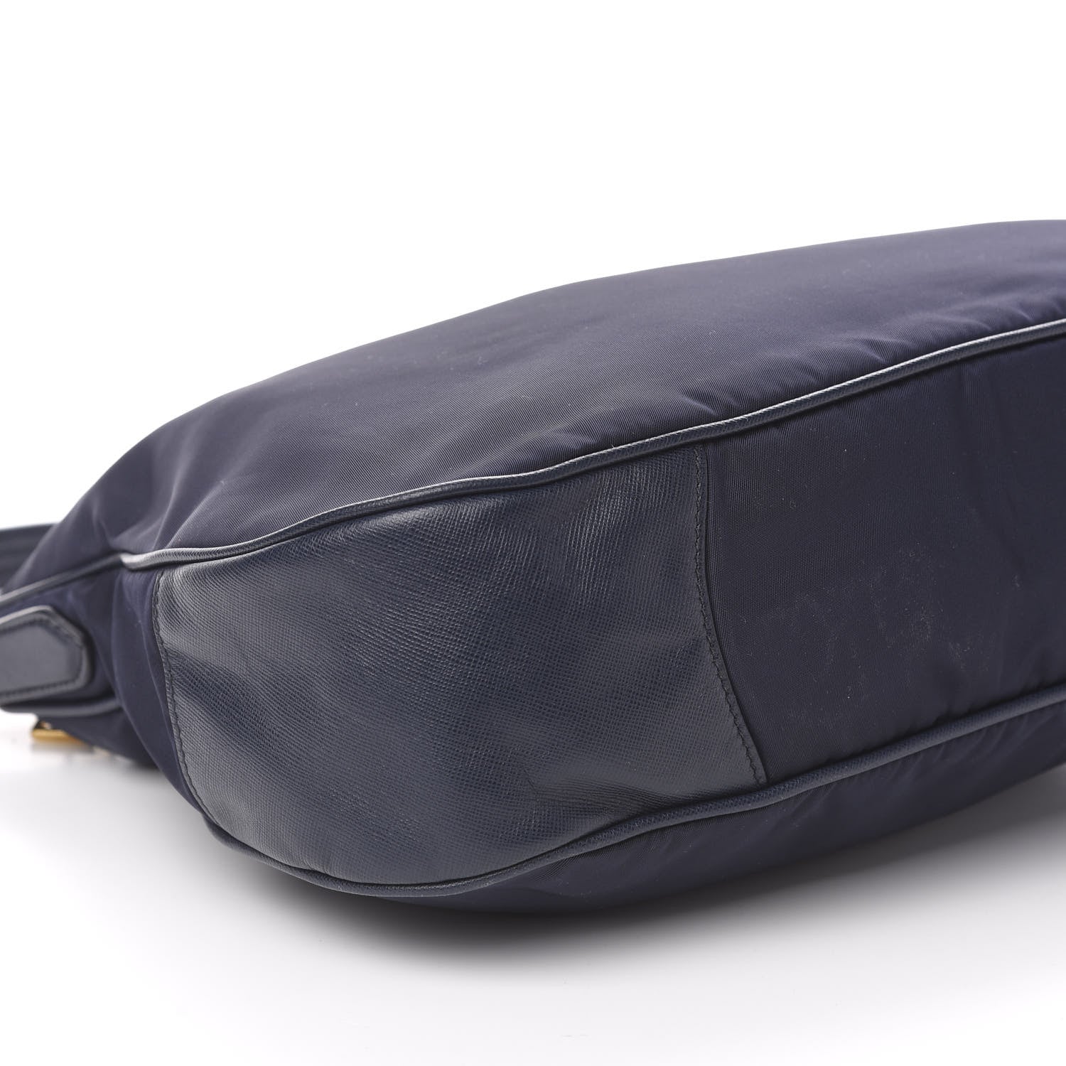 Prada Tessuto Nylon Saffiano Hobo Baltico 9 of 12