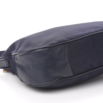 Prada Tessuto Nylon Saffiano Hobo Baltico 9 of 12