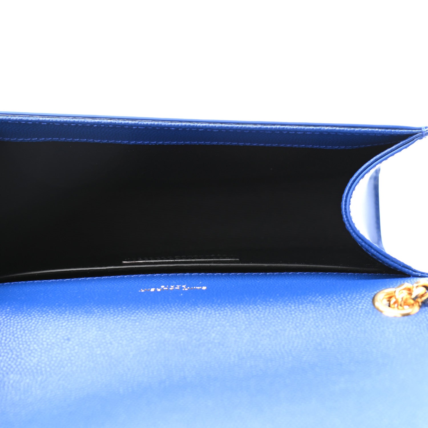 Saint Laurent Grain De Poudre Small Classic Monogram Kate Satchel Royal Blue 5 of 9