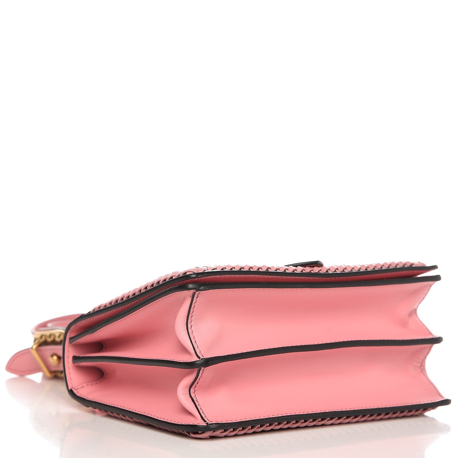 Prada City Calf Raffia Saffiano Cahier Bag Naturale Petalo 4 of 6