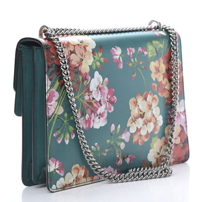 Gucci Calfskin Blooms Print Medium Dionysus Shoulder Bag Bright Emerald Multicolor 4 of 11