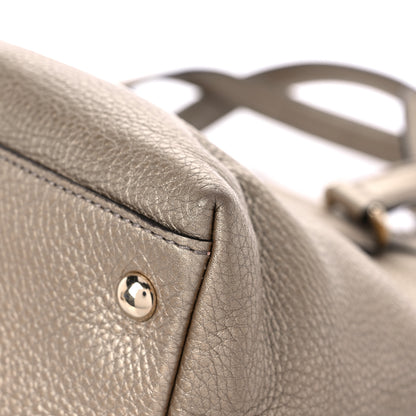 Gucci Metallic Cellarius Calfskin Small Soho Top Handle Satchel Golden Beige 11 of 17