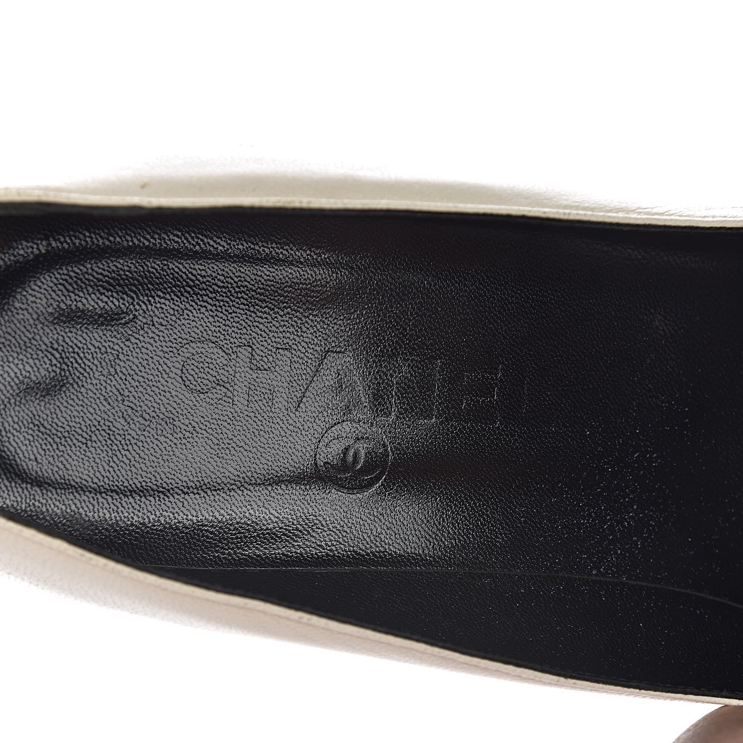 Chanel Lambskin Cap Toe Pumps 38 White Black 7 of 20
