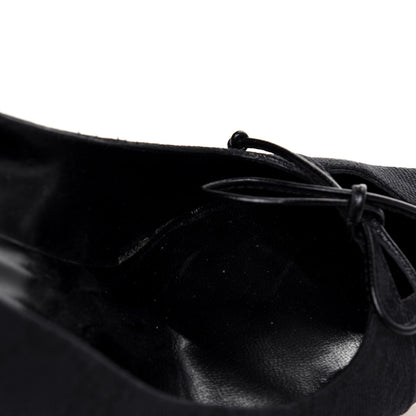 Gucci Fabric Monogram Mid-Heel Pumps 36.5 Black 11 of 12