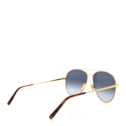 Louis Vuitton Metal LV Trunk Pilot Sunglasses Z1506U Blue 4 of 7