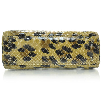 Christian Dior Leopard Printed Python Mini Lady Dior 5 of 8