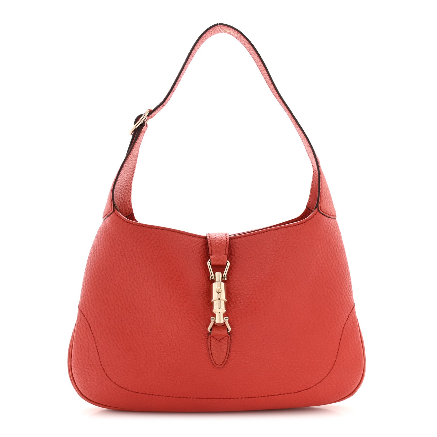 Calfskin Small Jackie O Hobo Dark Orange
