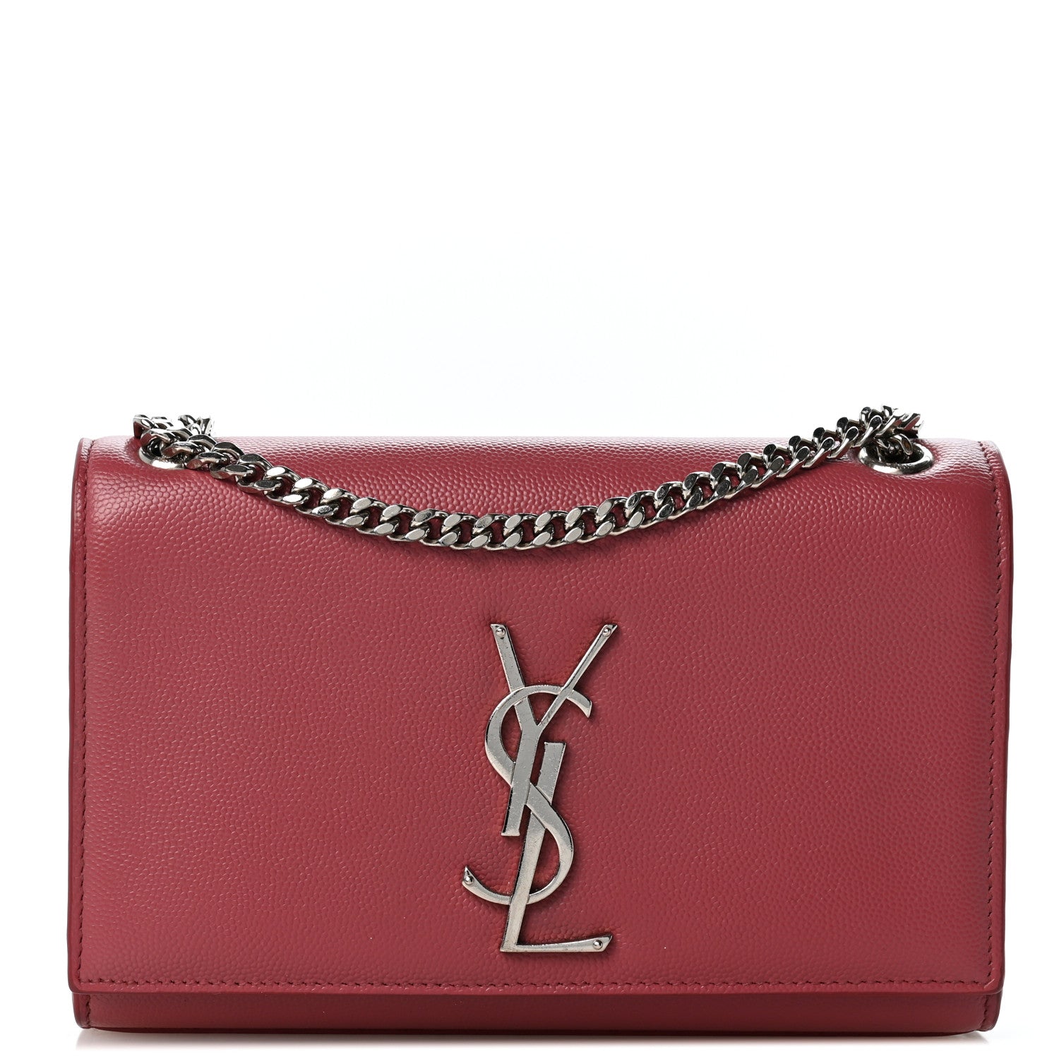 Saint Laurent Grain De Poudre Small Classic Monogram Kate Satchel Mystic Rose 1 of 11