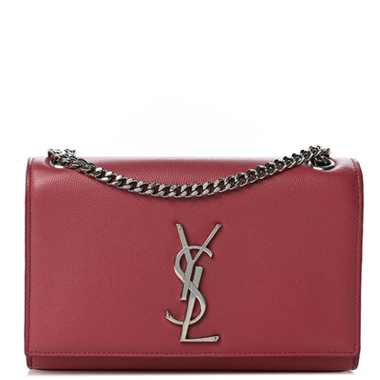Saint Laurent Grain De Poudre Small Classic Monogram Kate Satchel Mystic Rose 1 of 11
