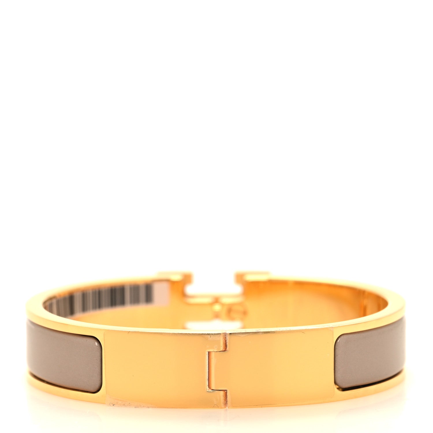 Hermes Enamel Narrow Clic Clac H Bracelet PM Marron Glace 3 of 5