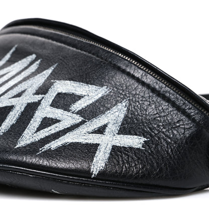Balenciaga Agneau Arena Graffiti All Over XS Souvenir Belt Bag Black White 8 of 8