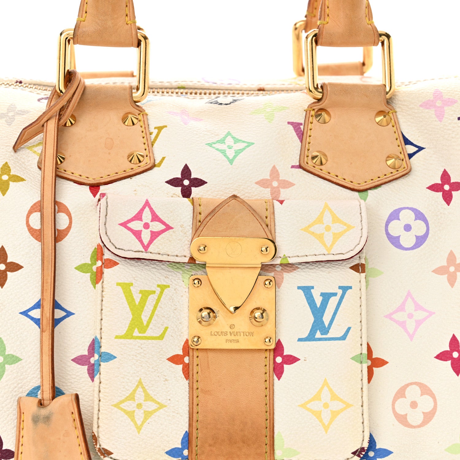 Louis Vuitton Monogram Multicolor Speedy 30 White 7 of 16