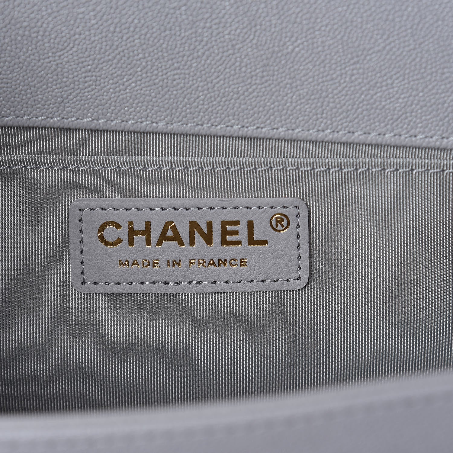 Chanel Caviar Quilted Medium Boy Flap Grey 6 of 10
