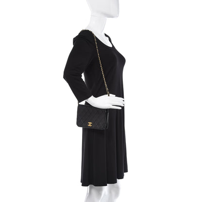 Chanel Lambskin Quilted Small Single Flap Bag Black 2 of 8