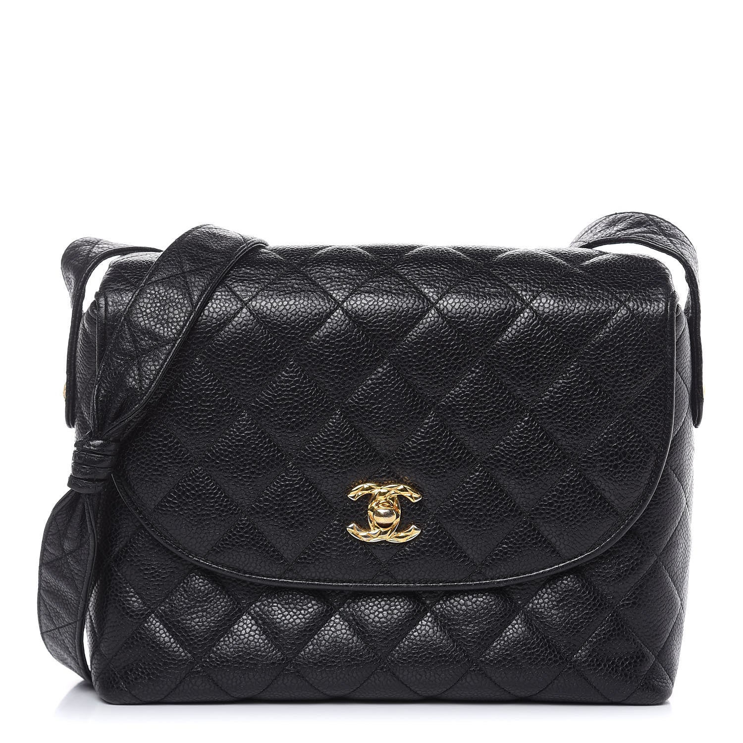 Chanel Caviar Quilted Flap Shoulder Bag Black 1 of 15