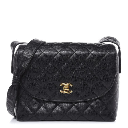 Chanel Caviar Quilted Flap Shoulder Bag Black 1 of 15