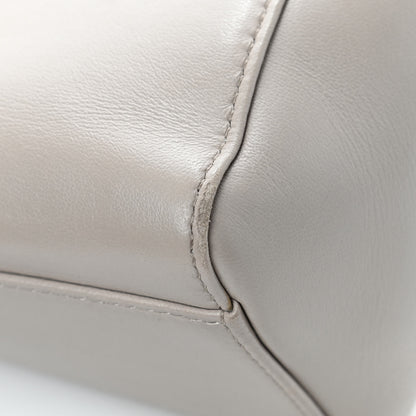 Fendi Nappa Colorblock Mini Peekaboo Iconic Satchel Grigio Polvere Carbone Bloody Mary 17 of 19