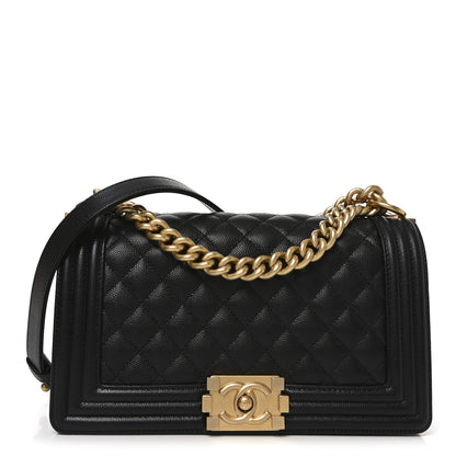 Chanel Caviar Quilted Medium Boy Flap Black 1 of 11