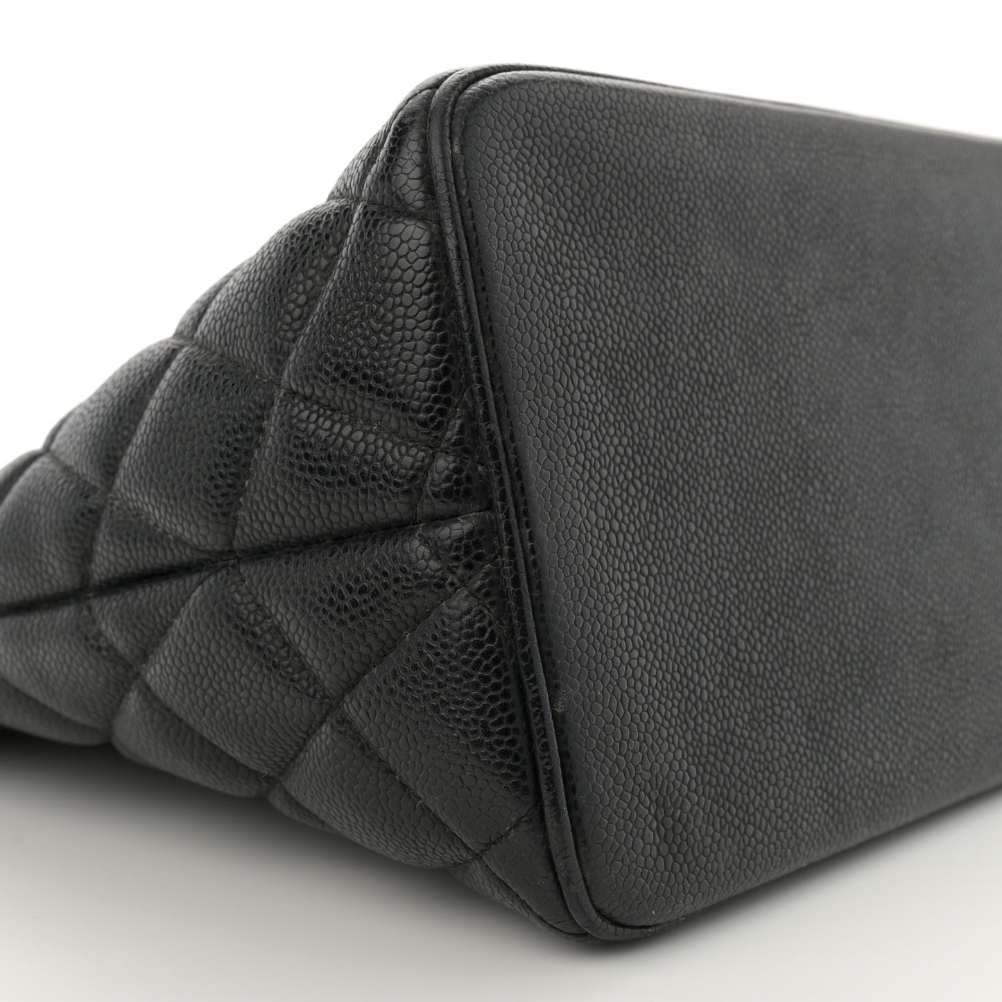 Caviar Quilted Medallion Tote Black