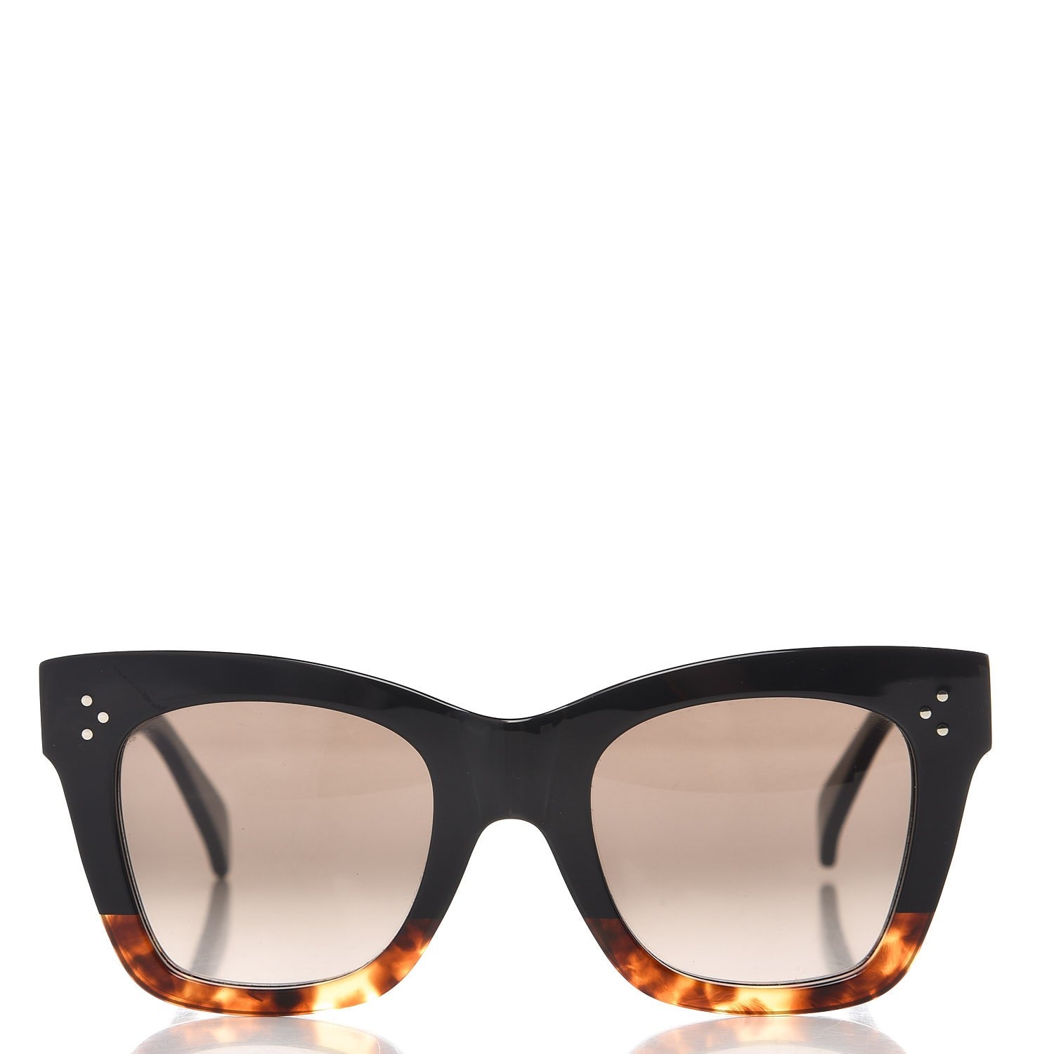 Celine Catherine Sunglasses CL 41098/F/S Black Havana 2 of 9
