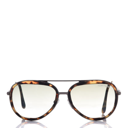 Tom Ford Andy Aviator Sunglasses TF468 Havana Green 2 of 7