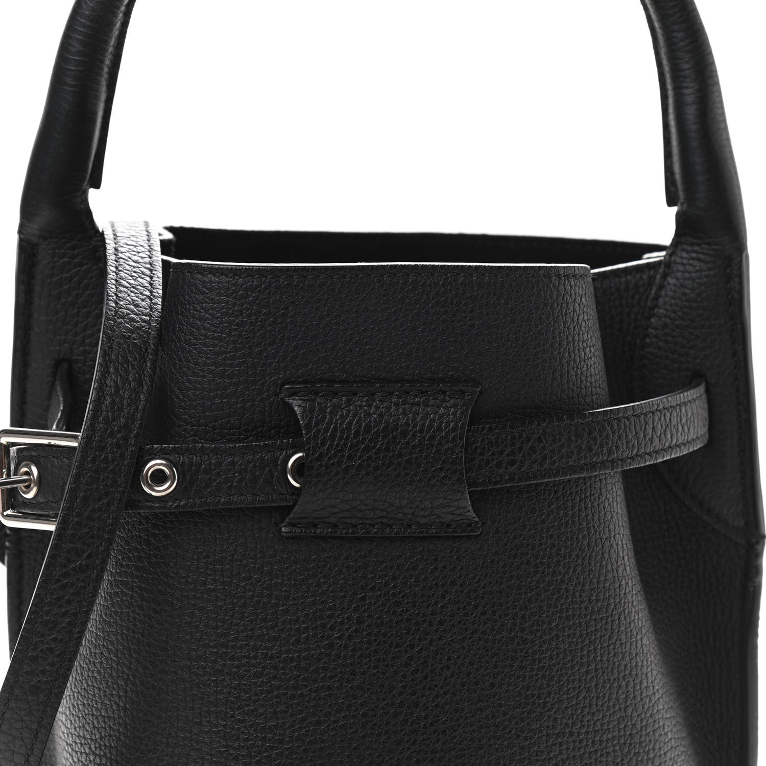 Celine Supple Grained Calfskin Nano Big Bag Bucket Black 6 of 9