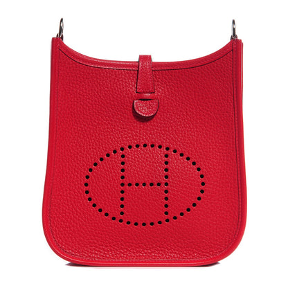 Hermes Taurillon Clemence Evelyne TPM Rouge Casaque 1 of 13