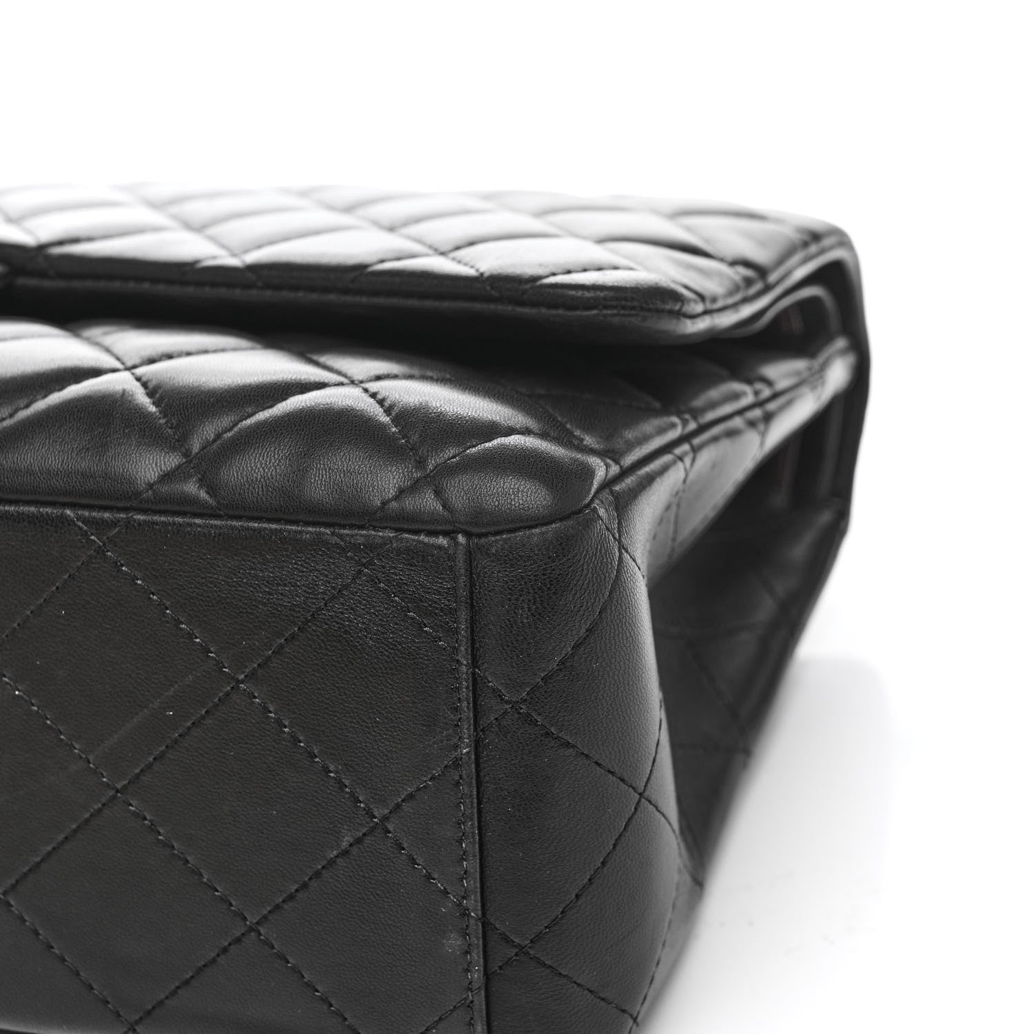 Chanel Lambskin Quilted Maxi Double Flap Black 18 of 20