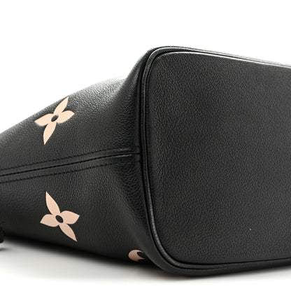 Louis Vuitton Empreinte Monogram Giant Neverfull MM Black Beige 8 of 13