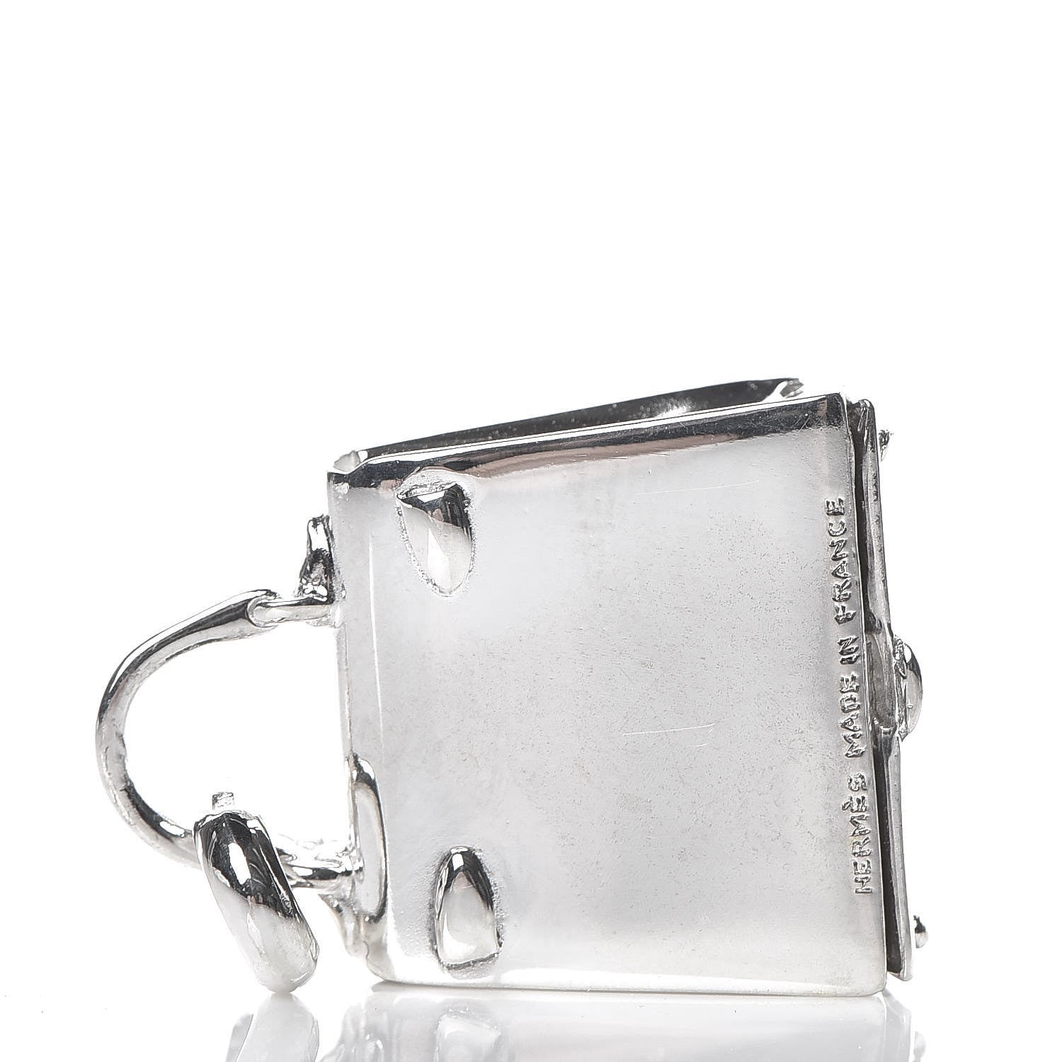 Hermes Sterling Silver Kelly Charm Pendant 3 of 4