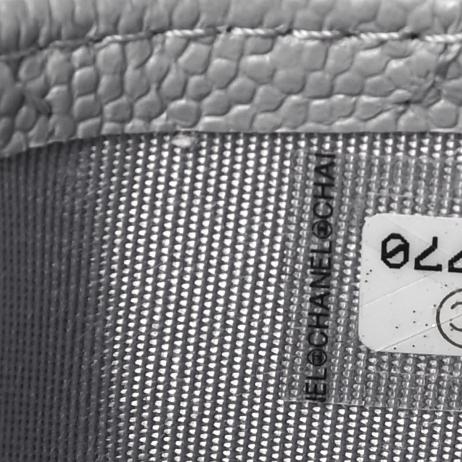 Chanel Caviar Quilted Card Holder Grey 8 of 8