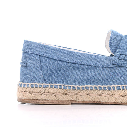 Hermes Denim Canvas Womens Trip Espadrilles 39 Bleu Clair 9 of 12