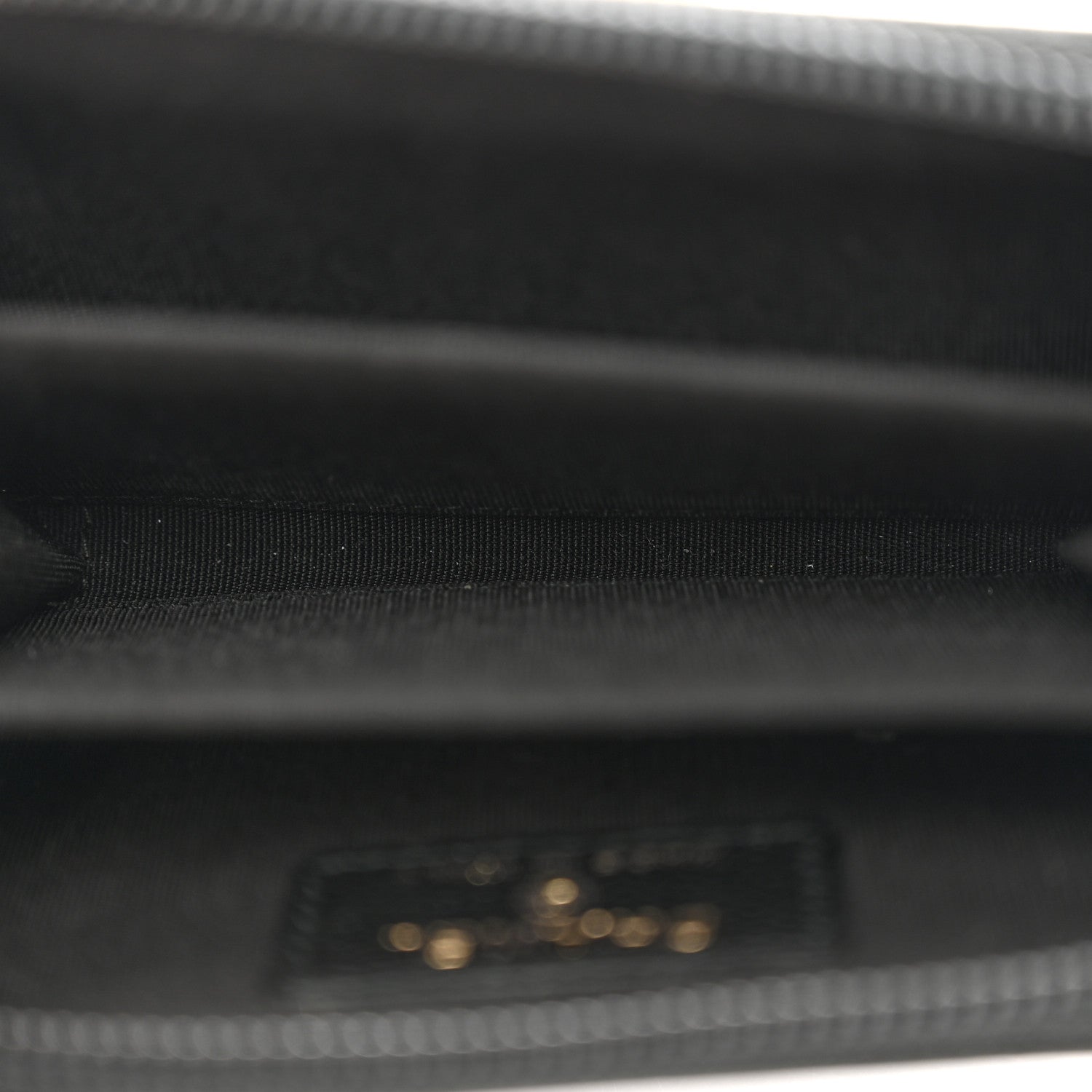 Chanel Caviar Quilted Boy Zip Around Coin Purse Wallet Black 5 of 7