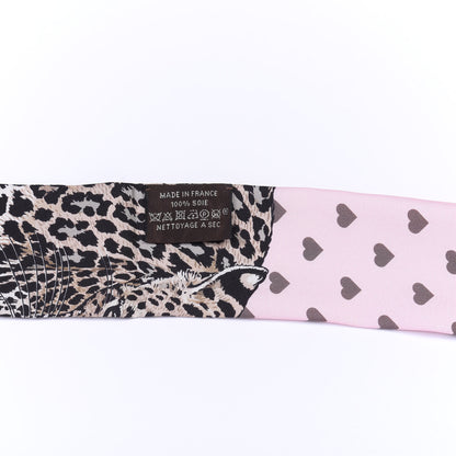 Hermes Silk Jungle Love Love Twilly Rose Pale Etoupe 3 of 4