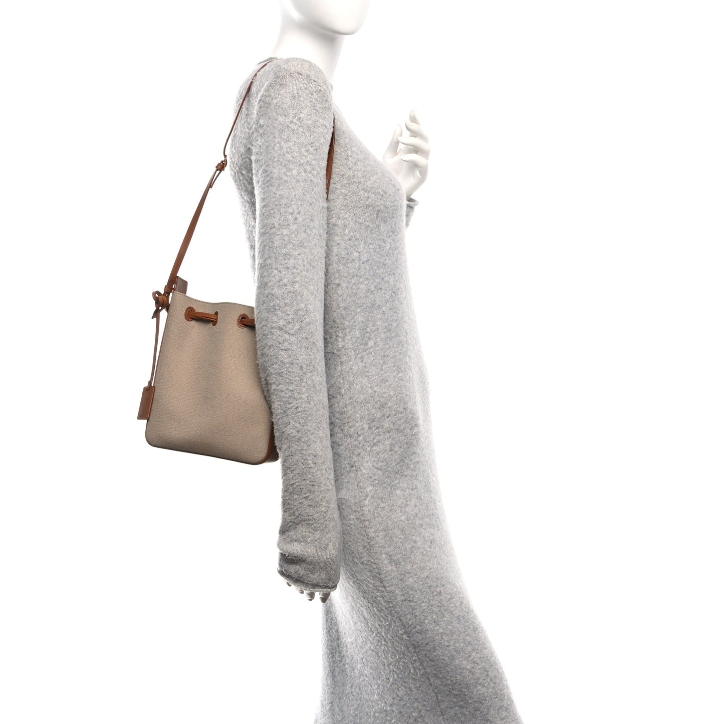 Canvas Small Bucket Bag Desert Dust Brick
