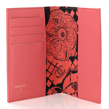 Chanel Goatskin Camellia Card Holder Pink 5 of 7