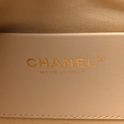 Chanel Pony Hair Mini Chanel 25 Handbag Beige Black 5 of 10