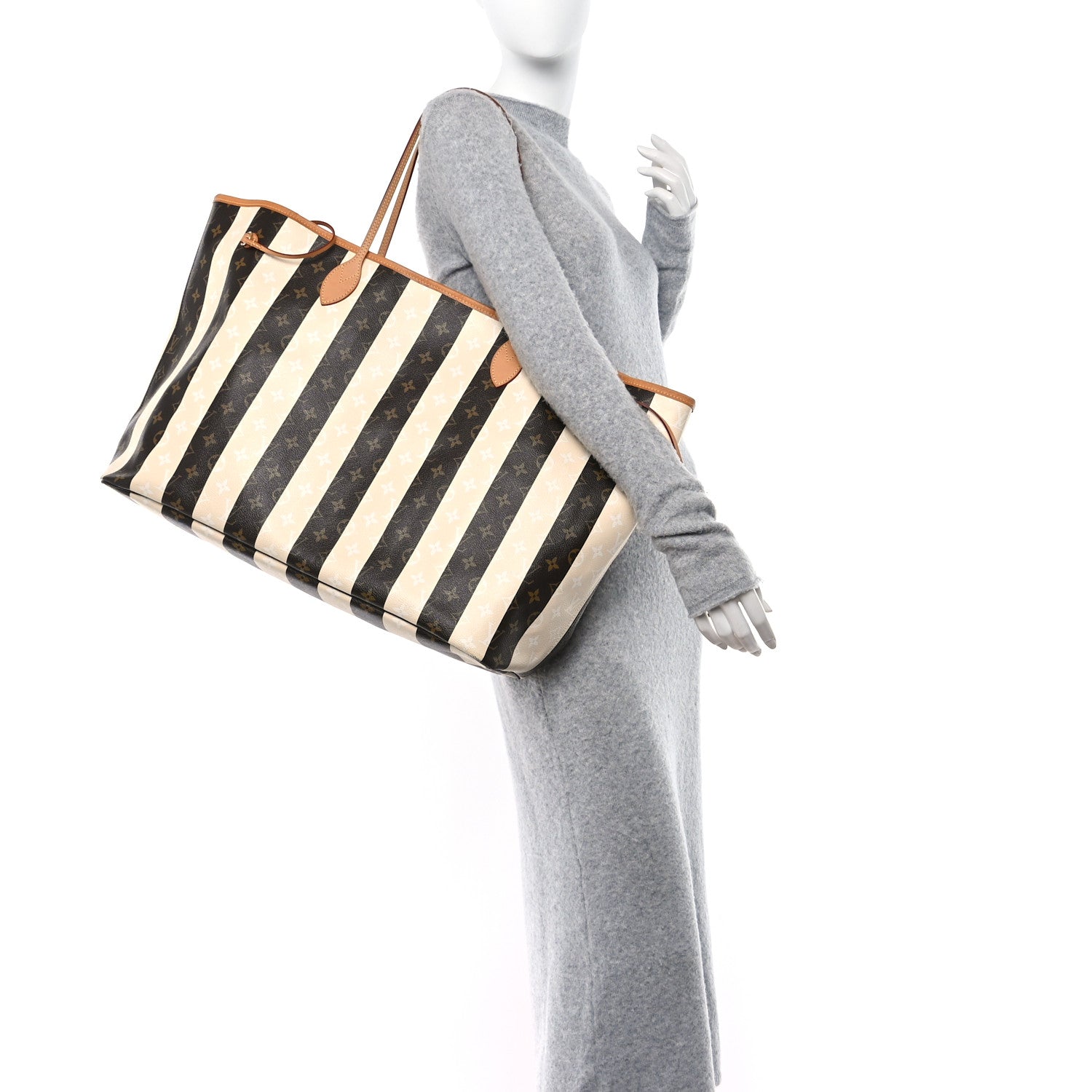 Louis Vuitton Monogram Rayures Neverfull XL 2 of 23