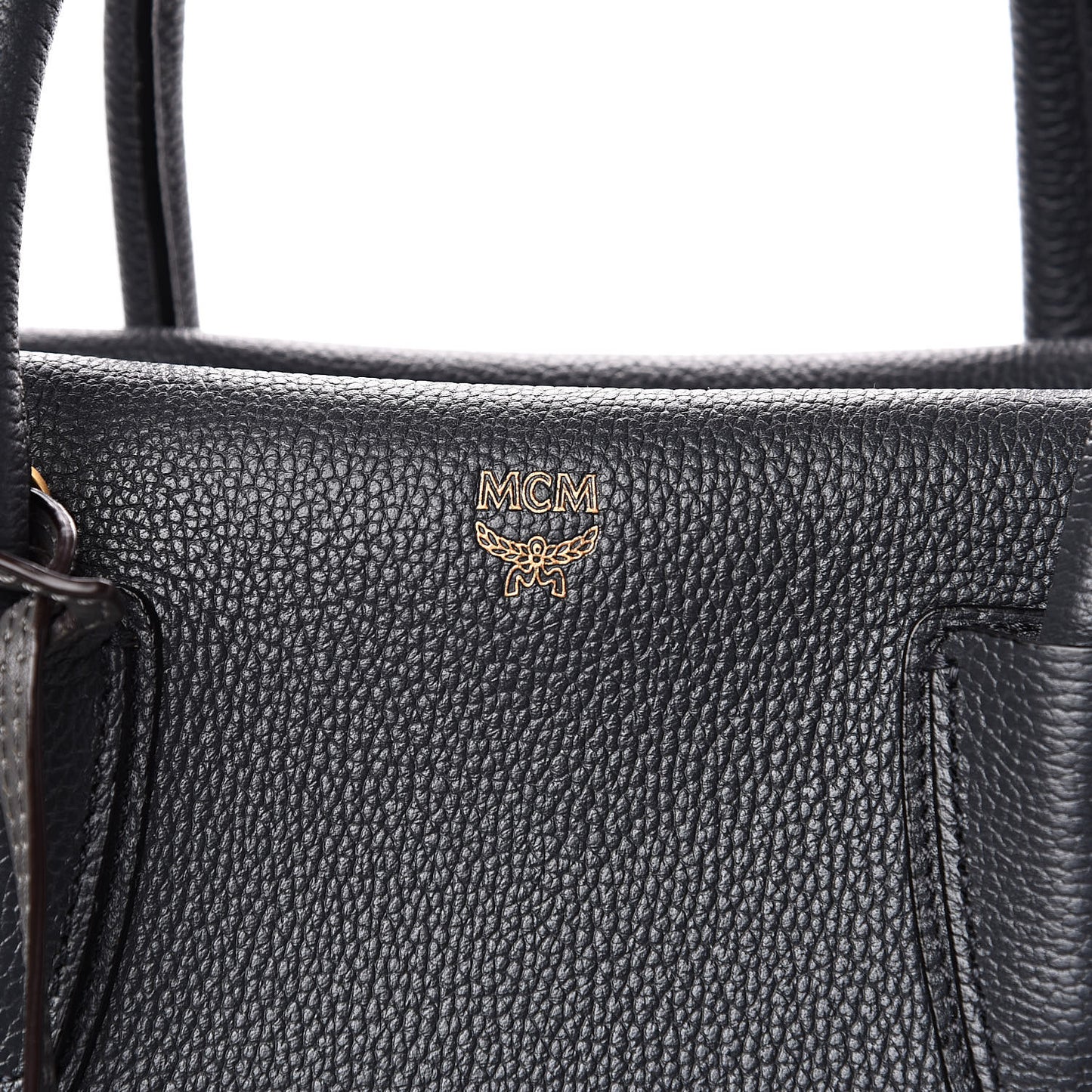 Grained Calfskin Medium Milla Tote Phantom Grey