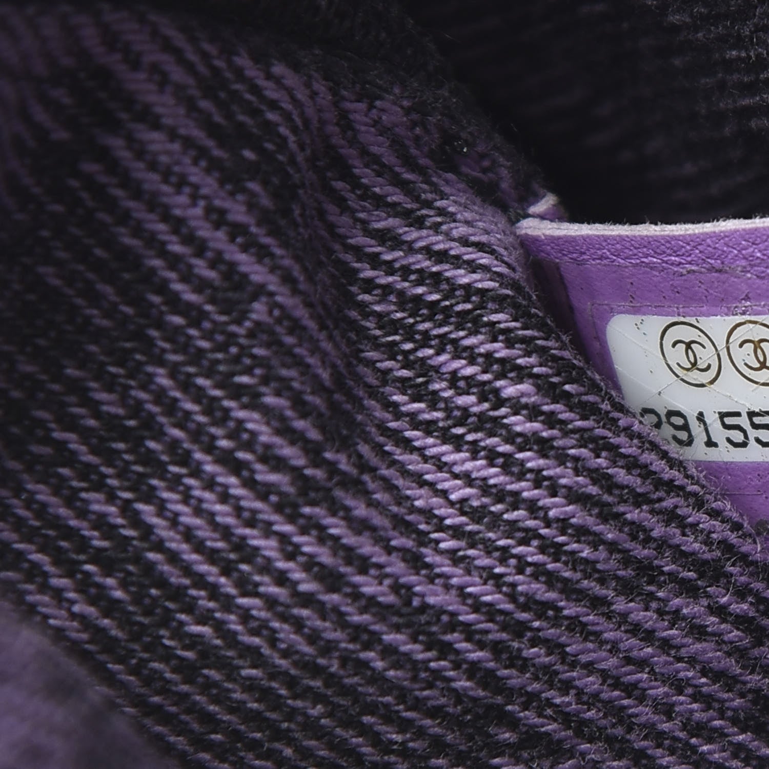 Chanel Washed Denim Quilted Small Denimpression Flap Violet Purple Black 9 of 10
