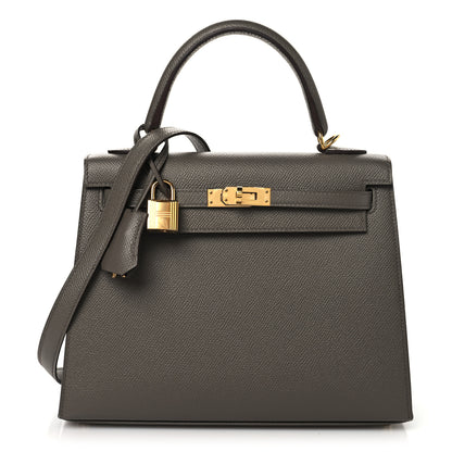 Hermes Epsom Kelly Sellier 25 Etain 1 of 14