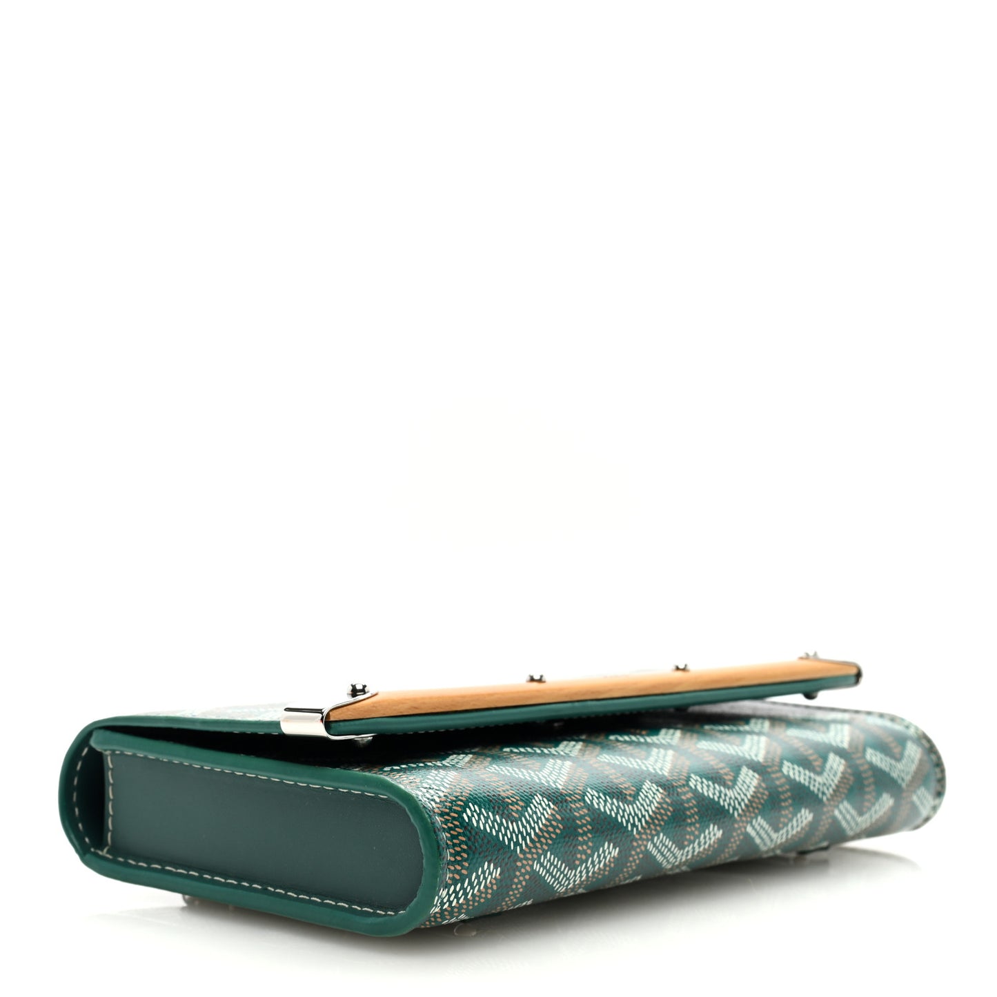 Goyardine Monte Carlo Bois Clutch Green