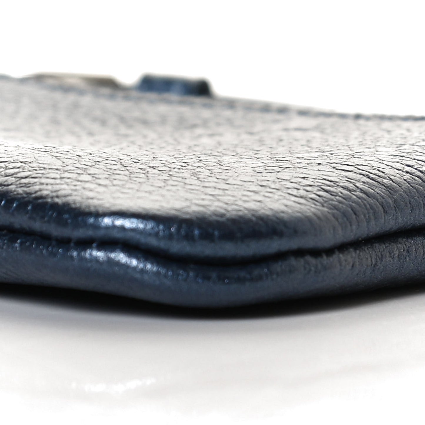 Metallic Empreinte Monogram Giant Key Pouch Navy Nacre