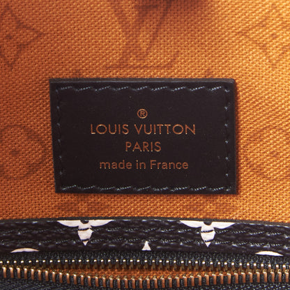 Louis Vuitton Monogram Giant Crafty Neverfull MM Creme Caramel 7 of 8