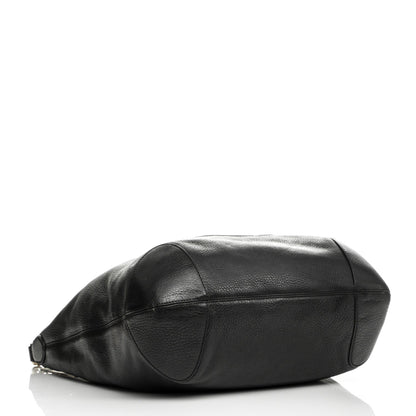 Gucci Pebbled Calfskin Medium Soho Chain Hobo Black 4 of 8