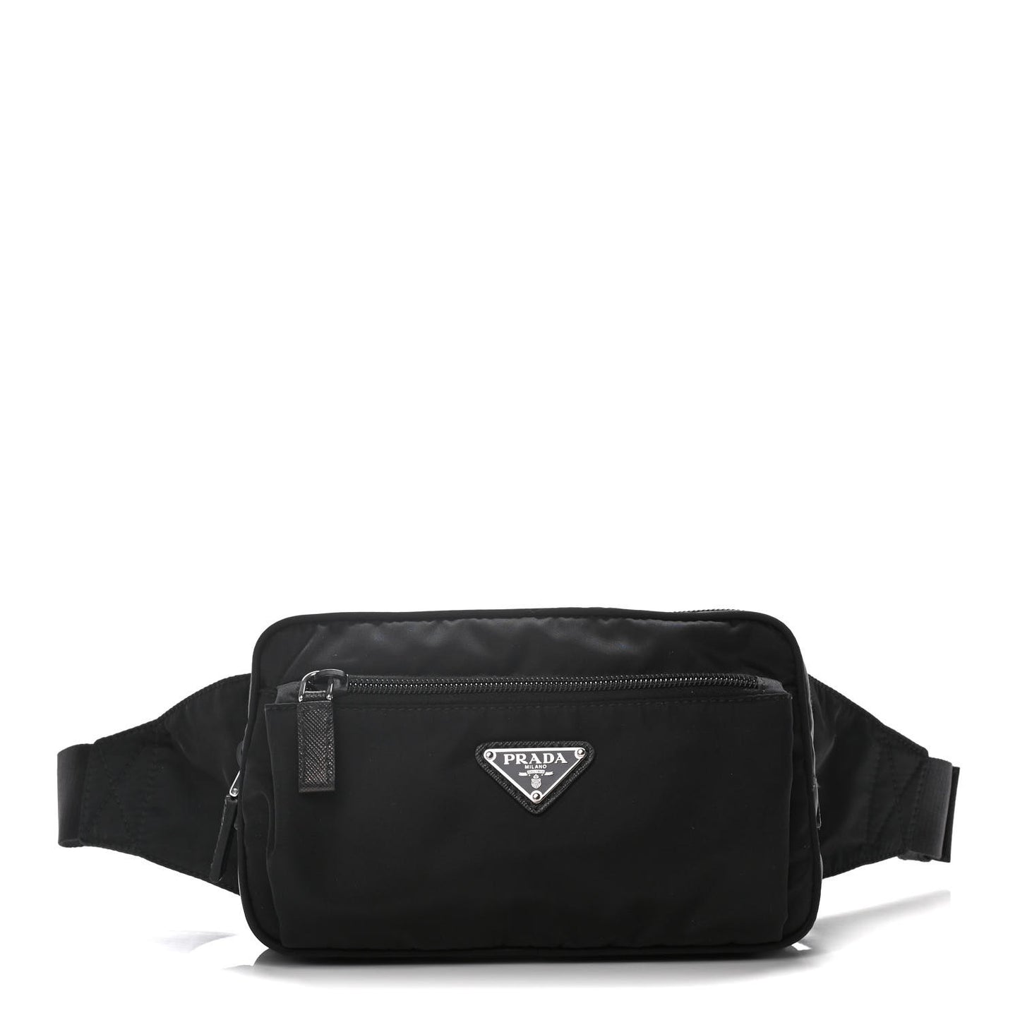 Tessuto Nylon Saffiano Belt Bag Black