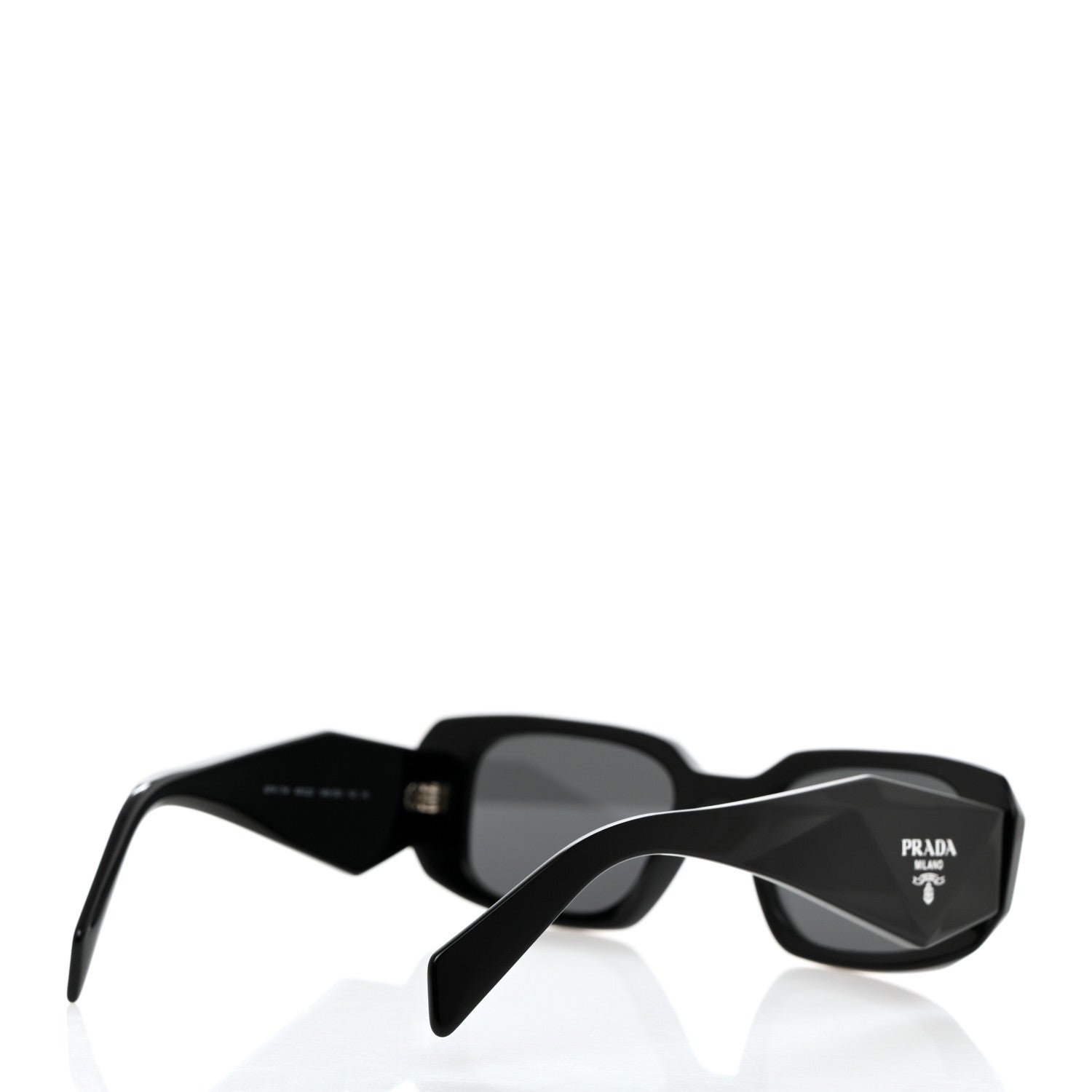 Prada Acetate Symbole Sunglasses SPR 17W Black 4 of 8