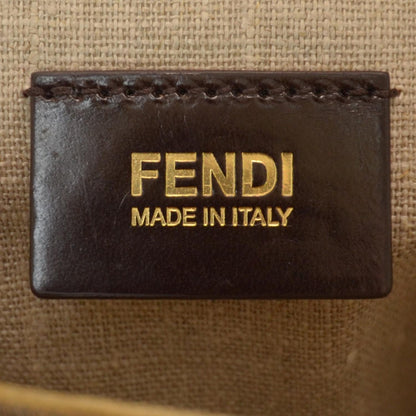 Fendi Pequin Cuoio Vegetale Large Hobo Tobacco Rosso Black 5 of 7